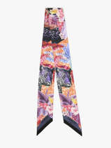 Zijden Lint Jungle 82x5,5cm Lancel Blauw charms A13877